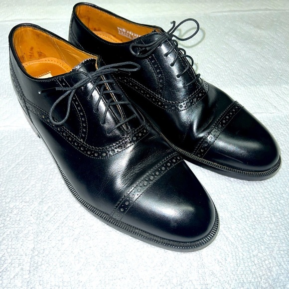 Florsheim Imperial Black Cap Toe Leather Balmoral Men's Size: 9.5D - Picture 1 of 11